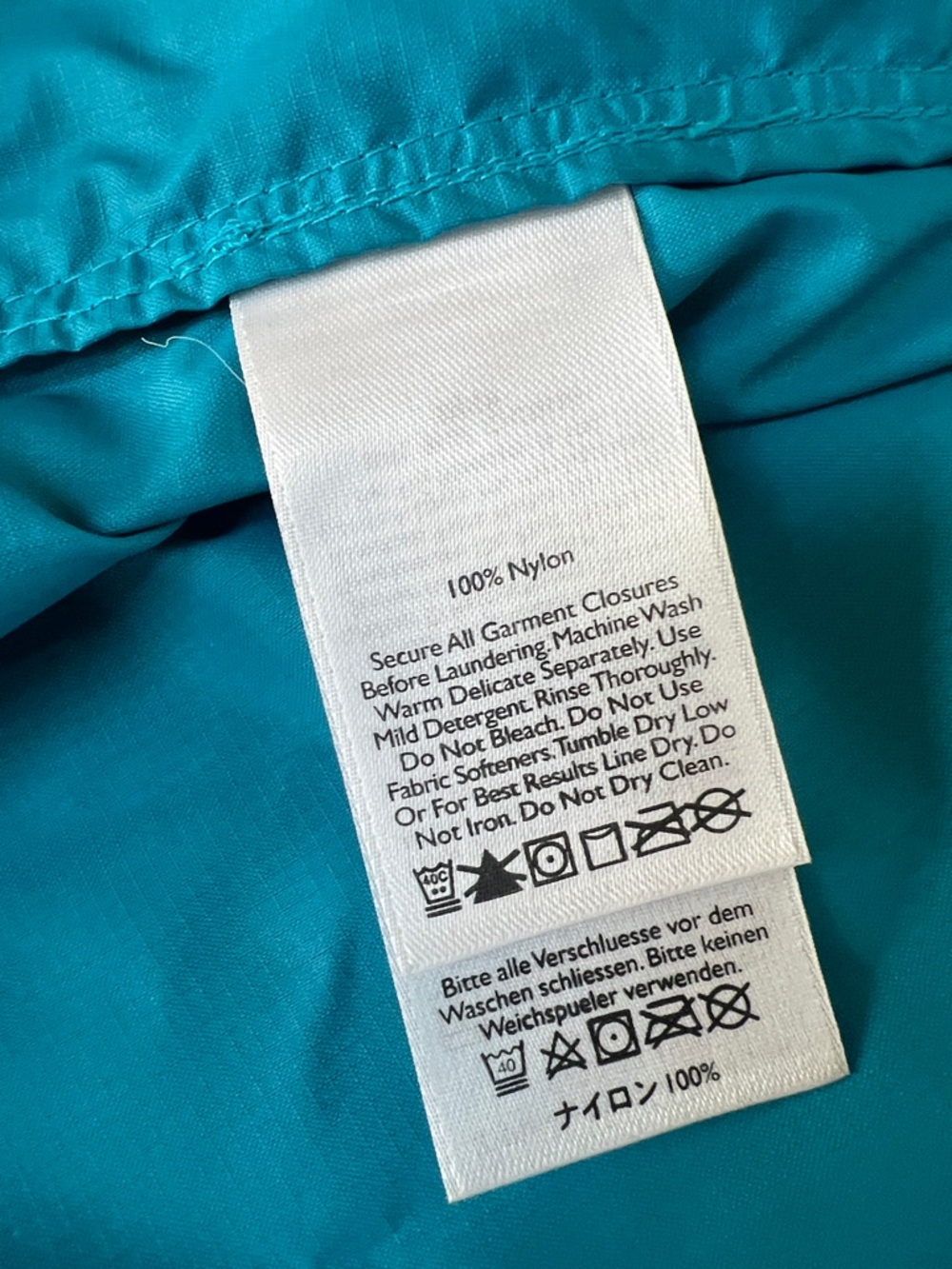 Eddie Bauer Women's Lightweight Teal Hooded Windbreaker Jacket S - Picture 10 of 13